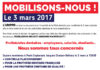 L’UNPPD, le syndicat des prothésistes dentaires se joint à la manifestation du 3 Mars